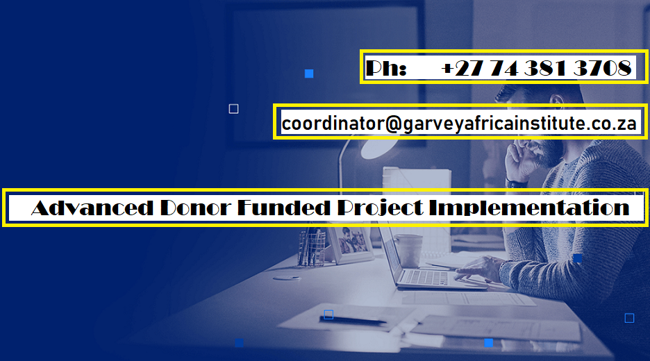 Advanced Donor Funded Project Implementation-africa